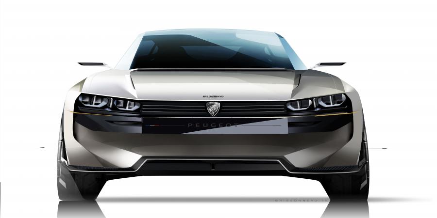 Эскиз Peugeot e-Legend Concept 2018 года  (фото 82 из 85)